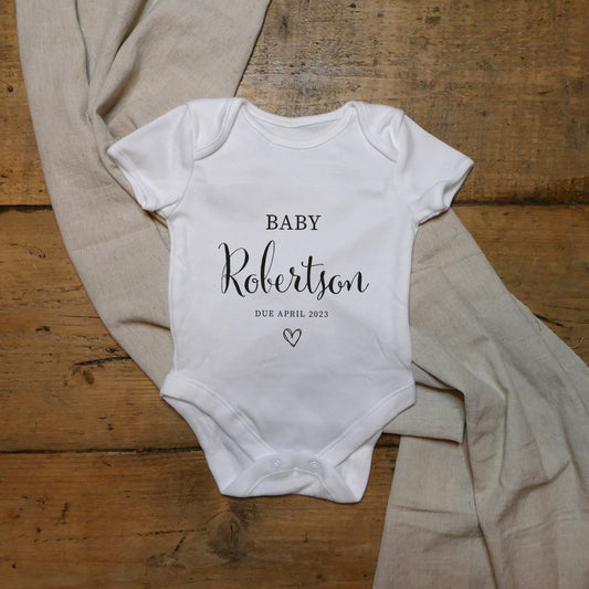 Baby Grow - Personalised