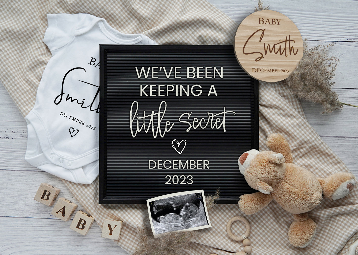 Digital Pregnancy Announcement Image