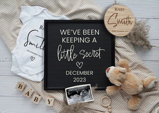 Digital Pregnancy Announcement Image