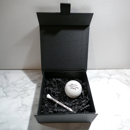 Gift Boxed Custom Golf Ball and Tee