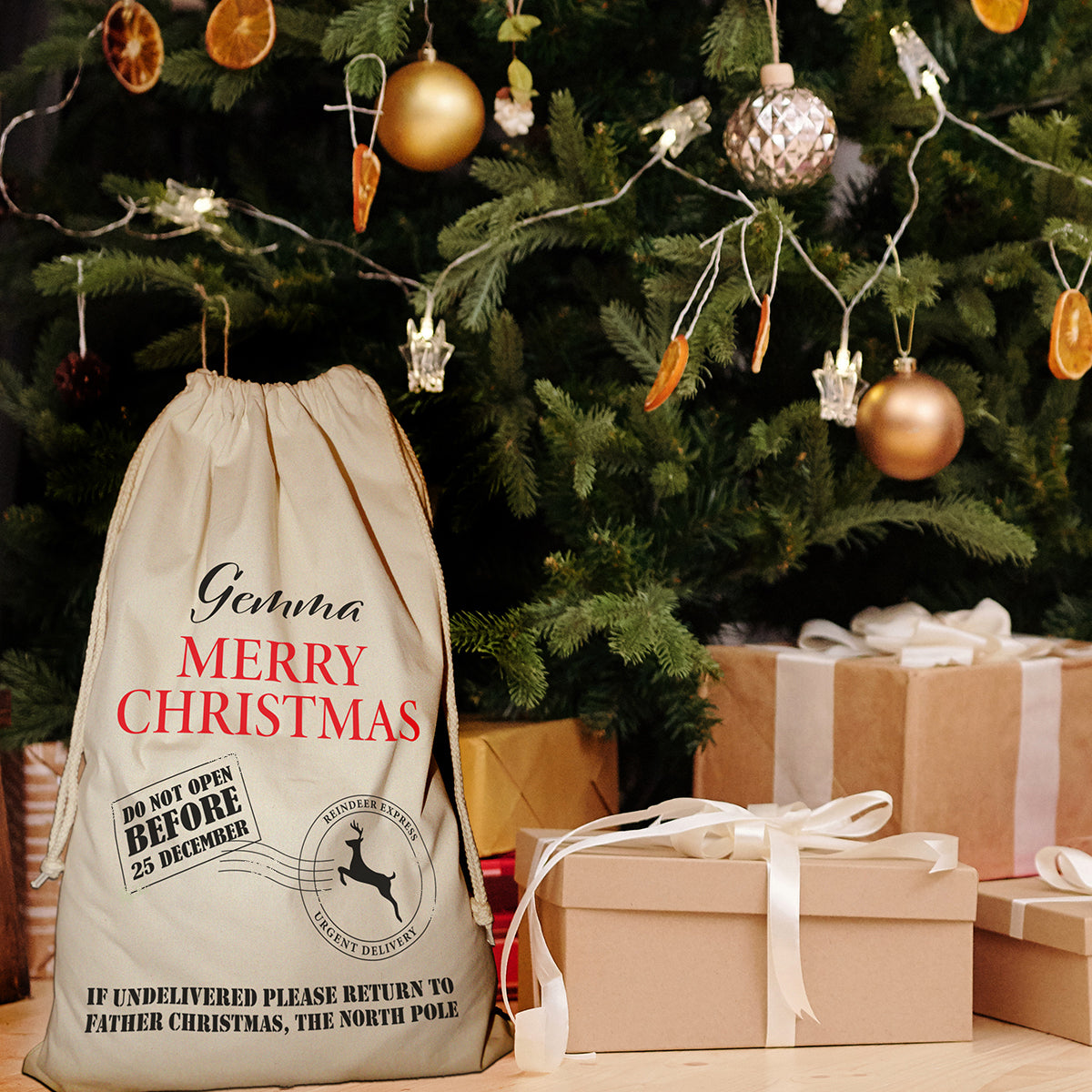 Christmas Gift Sack - Personalised