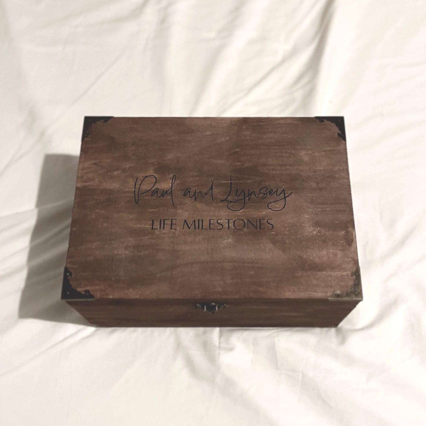 Keepsake Box with 'Open me When' Bottle Labels