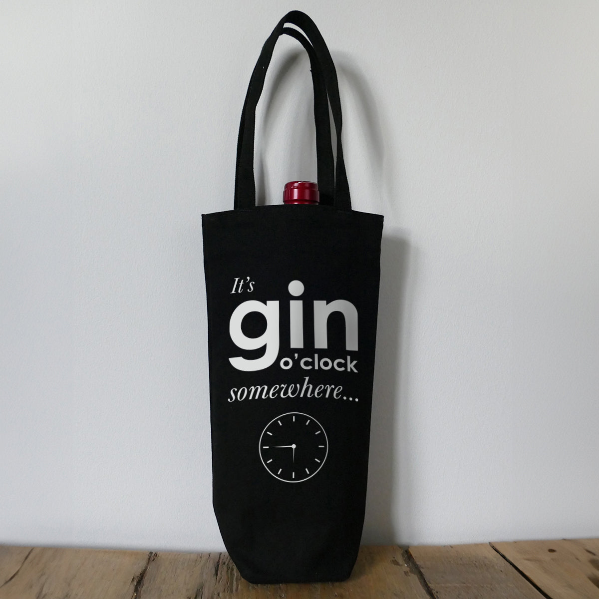 Bottle Bag - Gin - It's gin o'clock somewhere...