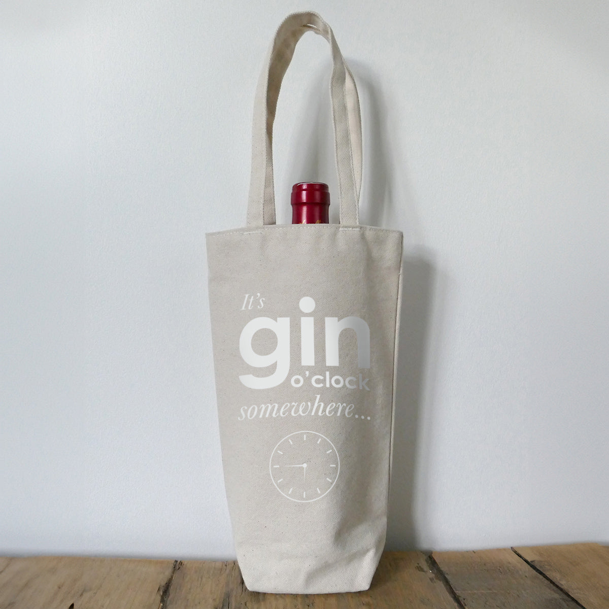 Bottle Bag - Gin - It's gin o'clock somewhere...