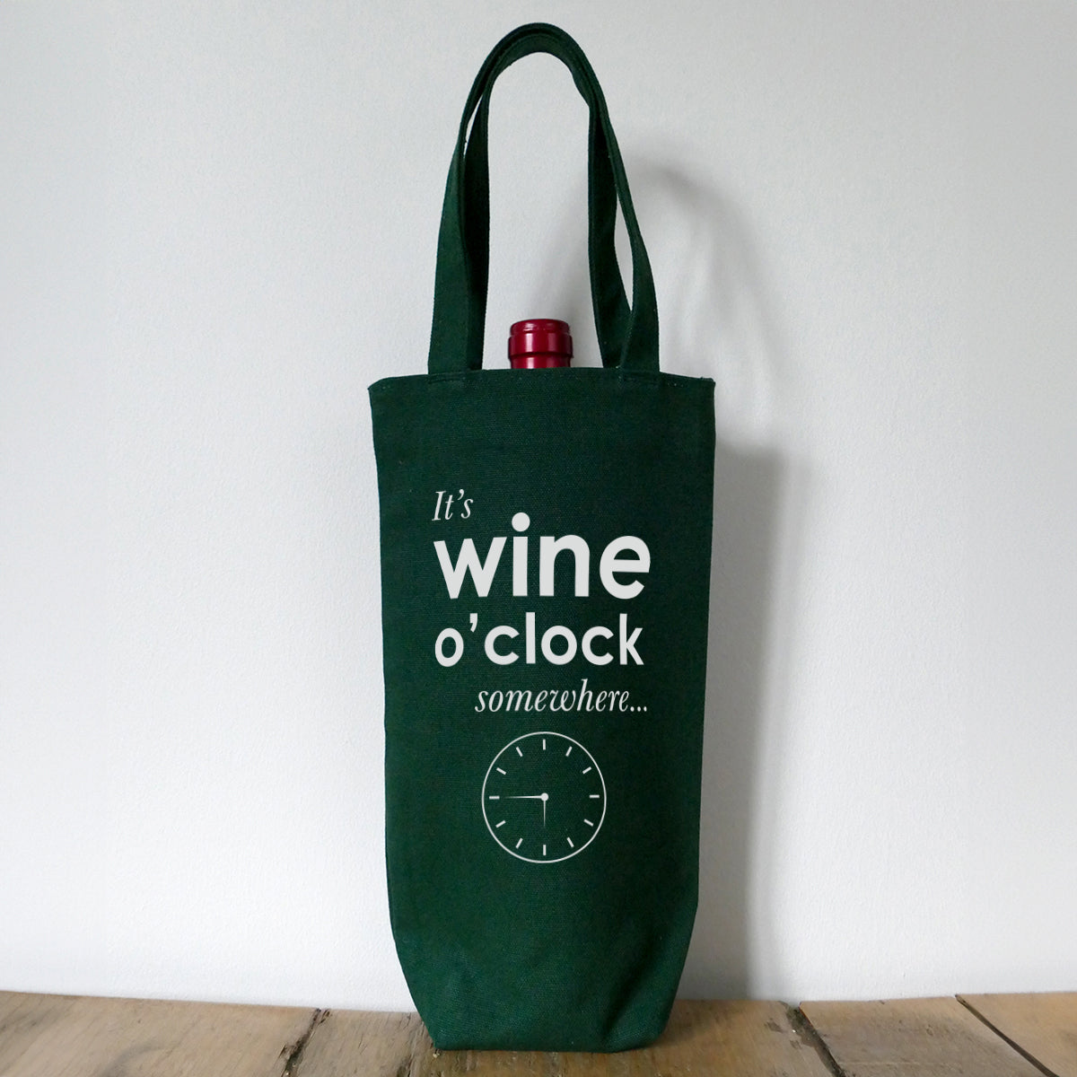 Bottle Bag - It's wine o'clock somewhere...