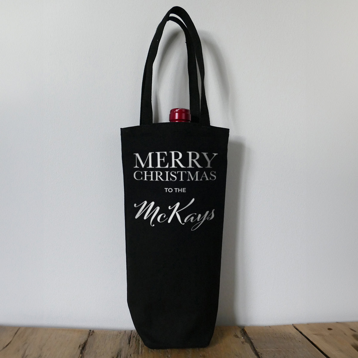 Bottle Bag - Merry Christmas to the 'surname'