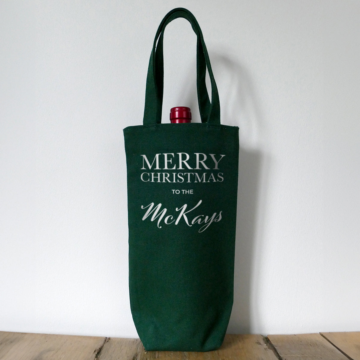 Bottle Bag - Merry Christmas to the 'surname'