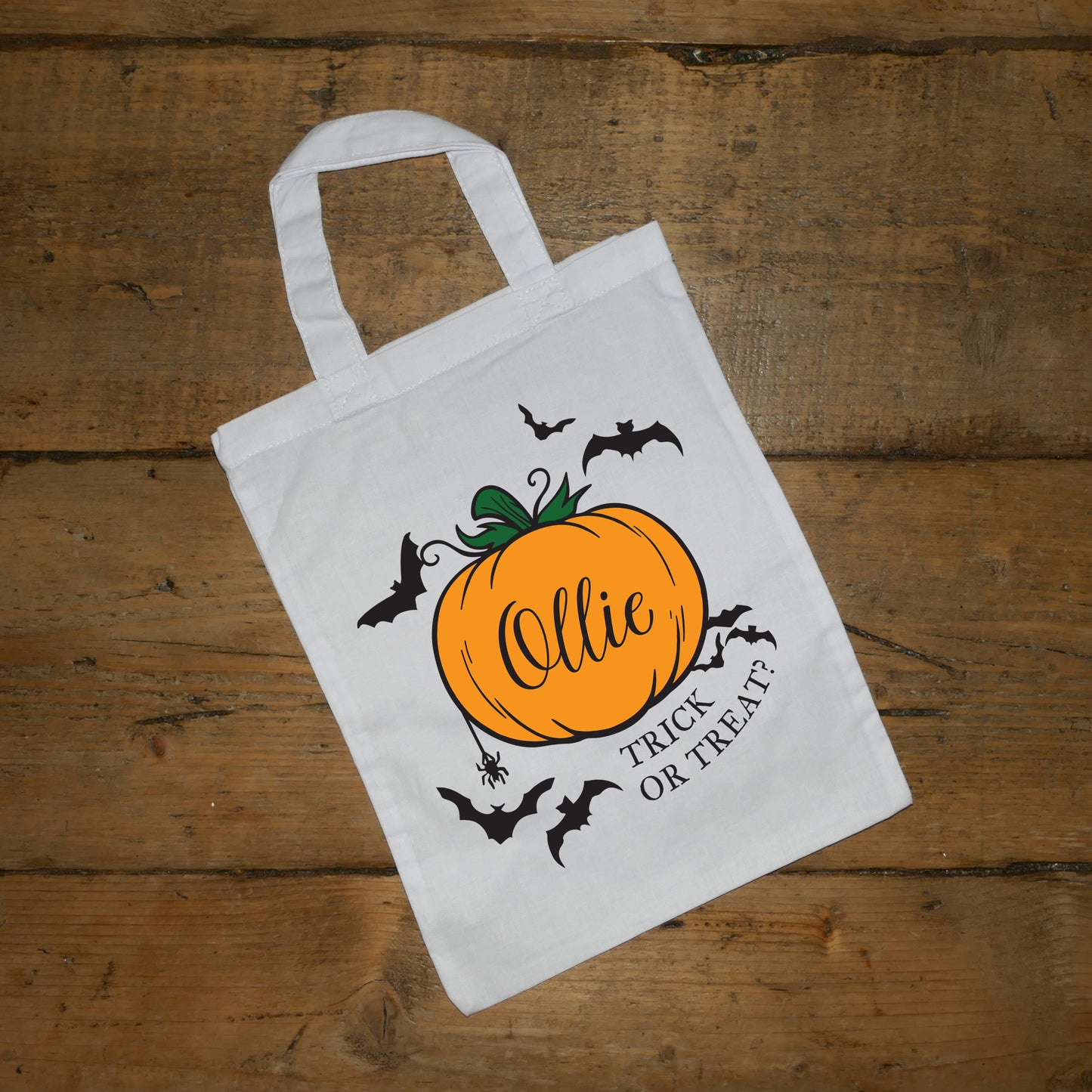 Trick or Treat Mini Tote Bag - Pumpkin