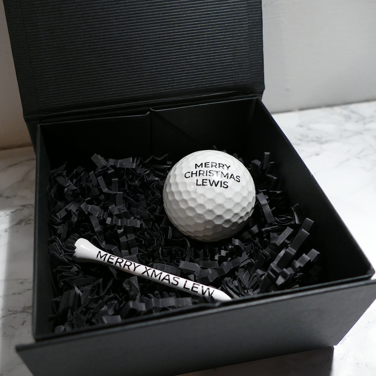 Gift Boxed Custom Golf Ball and Tee