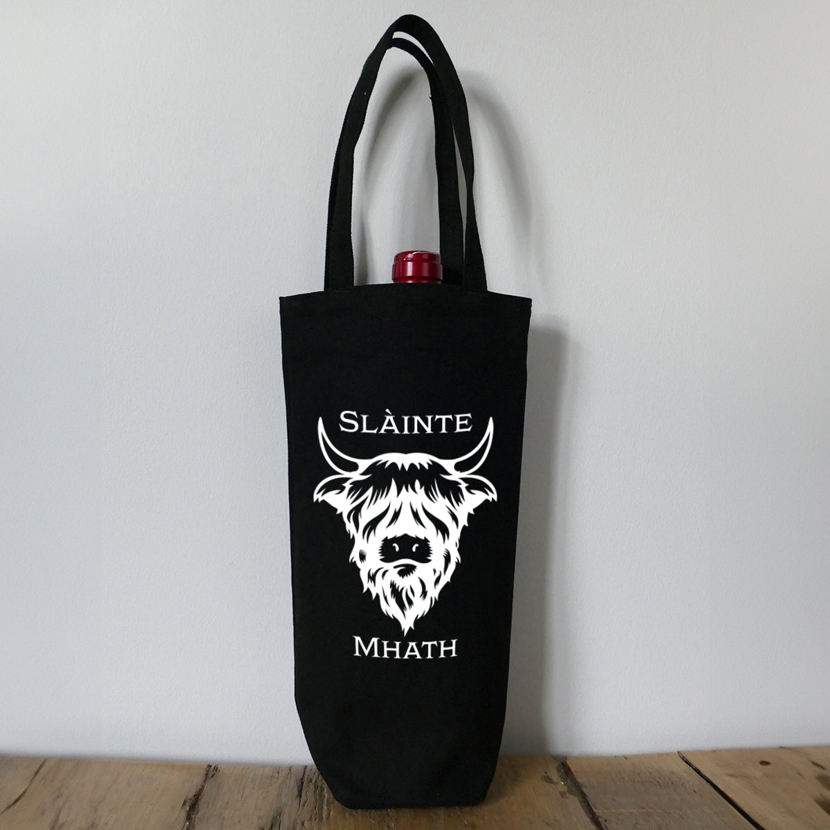 Bottle Bag - Highland Cow - Slàinte Mhath