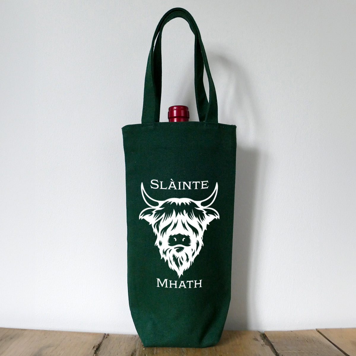 Bottle Bag - Highland Cow - Slàinte Mhath