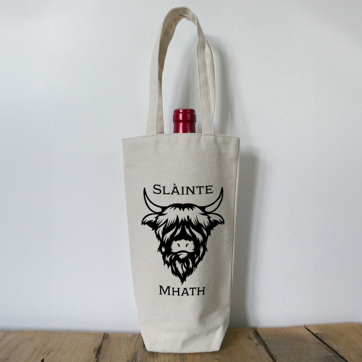 Bottle Bag - Highland Cow - Slàinte Mhath